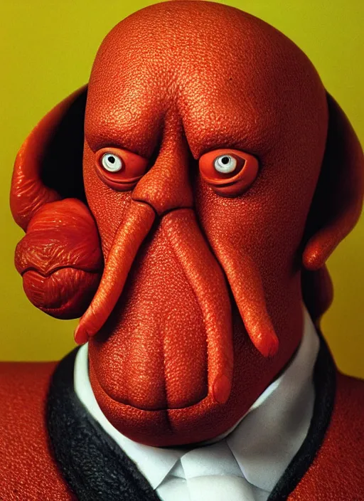 Image similar to photorealistic 3 0 0 0 ( dr. john a. zoidberg ), portrait photography feroflex photorealistic studio lighting ektachrome detailed intricate face details, ultradetails, beautiful face, realistic shaded perfect face, extremely fine details