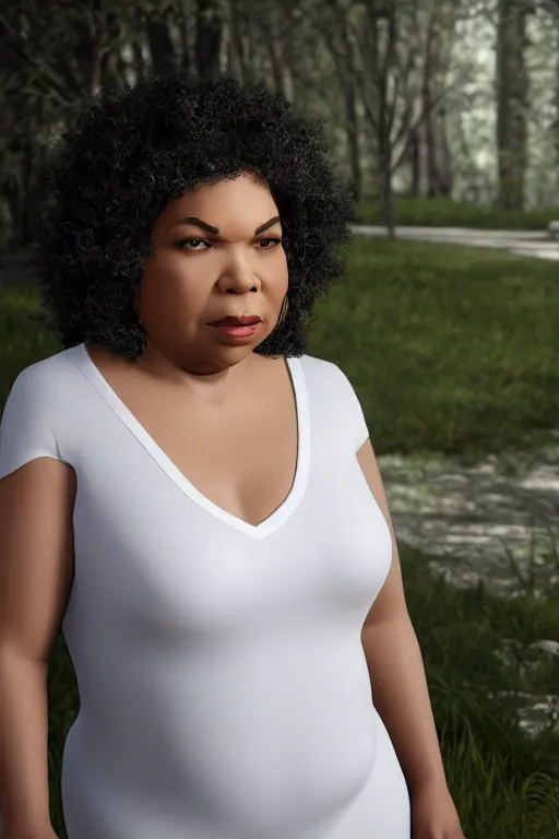 Image similar to April Ryan from The Longest Journey, photorealistic full body, white ambient background, unreal engine 5, hyperrealistic, highly detailed, XF IQ4, 150MP, 50mm, F1.4, ISO 200, 1/160s, natural light, Adobe Lightroom, photolab, Affinity Photo, PhotoDirector 365, realistic