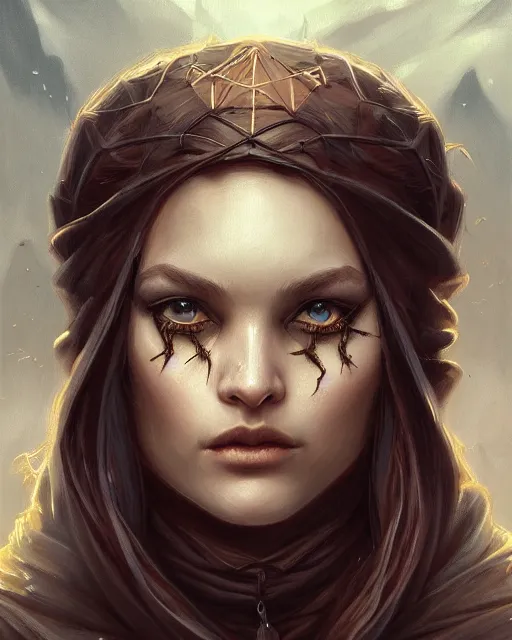 Prompt: highly detailed vfx - portrait of a witch, wonderful eyes, long hair, deep focus, d & d, fantasy, refined, elegant, high detail, digital painting, artstation, concept art, matte, clear focus, illustration, hearthstone, art by artgerm and greg rutkowski, fuji choco, victoria gavrilenko and hoang power lines