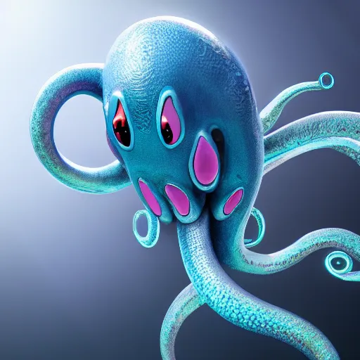 Image similar to photography of a realistic tentacool animal, ultra detailed, 8 k, cinematic lighting, natural background, trending on artstation, pokemon