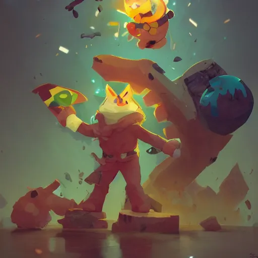 Image similar to portrait of the strong battle toast, pokemon slice of toast, pixar bread warrior, volumetric lighting, dynamic composition, art by sachin teng and sergey kolesov and ruan jia and heng z, scifi, fantasy, hyper detailed, cute, ultra realistic, sharp focus, wildlife photography, national geographic, octane render, concept art