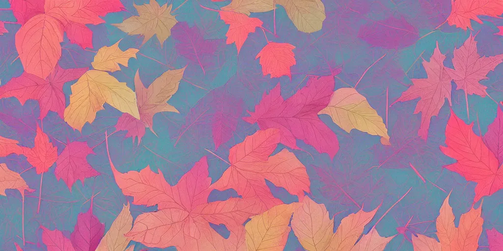 Image similar to breathtaking detailed pattern pastel colors of aquamen blending with autumn leaves, by hsiao - ron cheng, bizarre compositions, exquisite detail, 8 k