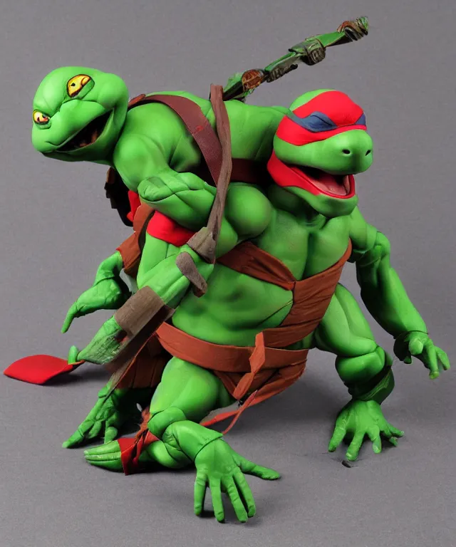 Image similar to packaging for a teenage mutant ninja turtle raphael neca toy