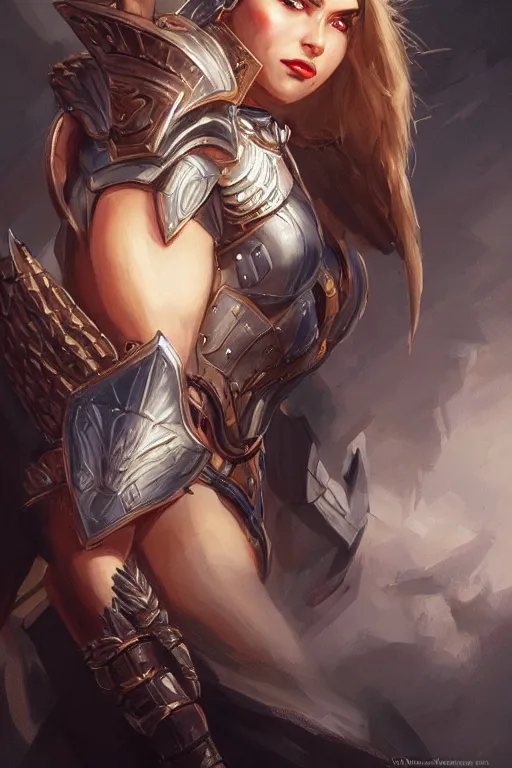 Image similar to amazon valkyrie athena, d & d, fantasy, portrait, highly detailed, headshot, digital painting, trending on artstation, concept art, sharp focus, illustration, art by artgerm and greg rutkowski and magali villeneuve