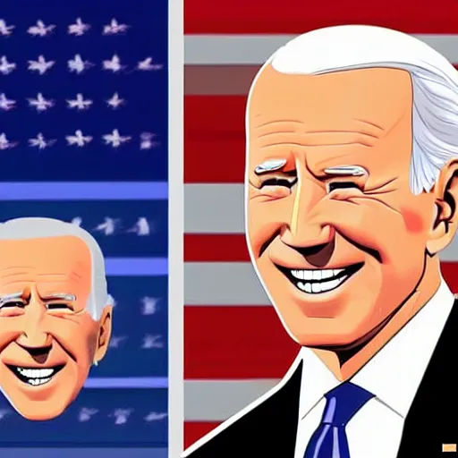 Image similar to joe biden charicature