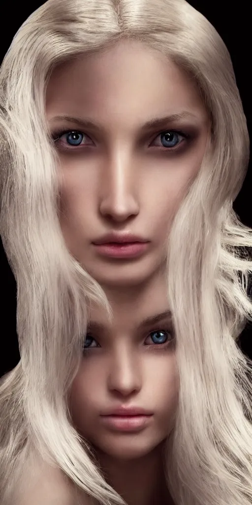 Image similar to a pretty young skinny Goddess princess of black roses looking searchingly into your eyes. fractal lighting. machine shadowing. ultra detail. ultra shadowing. ultra graphics. ray tracing graphics. supreme colors. ultra image. perfect lighting. perfect pose. uplifting image. hopeful image. she has soft features, feminine features, gorgeous face, long blonde hair, pale skin, Russian phenotype, wearing a tye dye t-shirt and short black shorts. close up of her face looking at viewer intensely. | pencil sketch masterpiece.