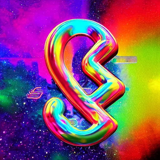 Image similar to a and w vaporwave logo, colorful, digital art, cosmic, 3 d high definition, trending on art station, photorealistic, high resolution, 8 k, octane, hyper detailed, insane details, intricate, elite, ornate, elegant trend, highly detailed and intricate, sharp focus, photography, unreal engine