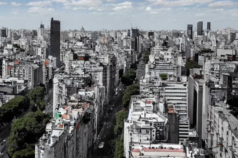 Prompt: Buenos Aires, Argentina in the year 2040