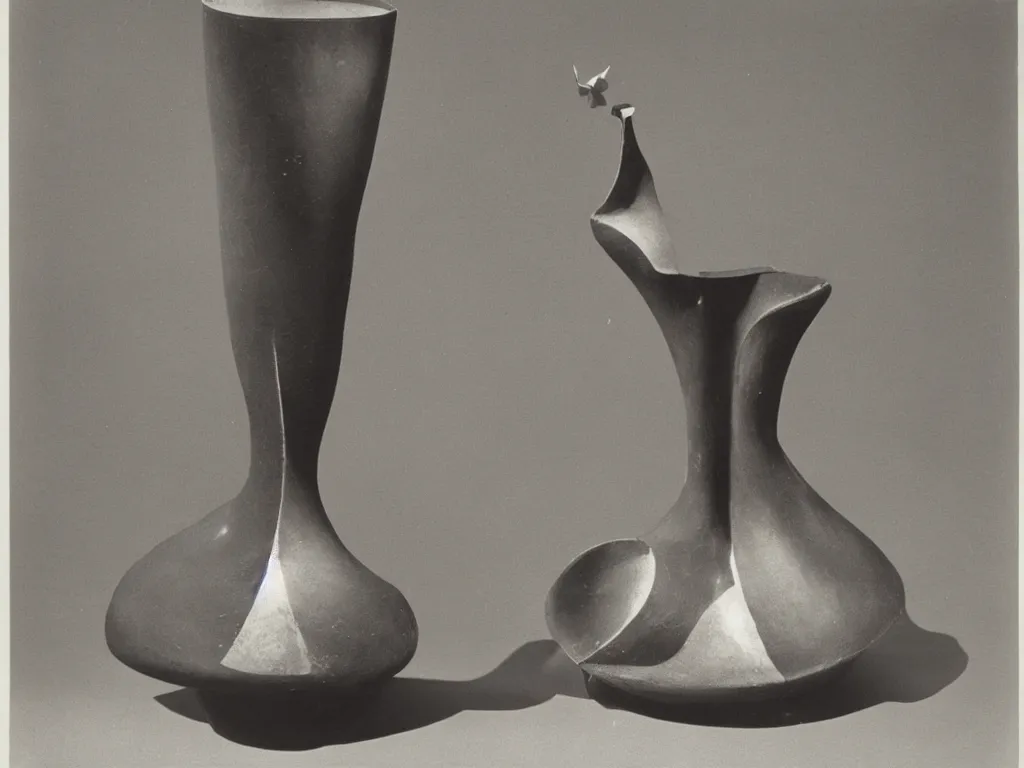 Prompt: flaming gothic stone vase, pot, jug in the shape of a shooting star. karl blossfeldt, salvador dali