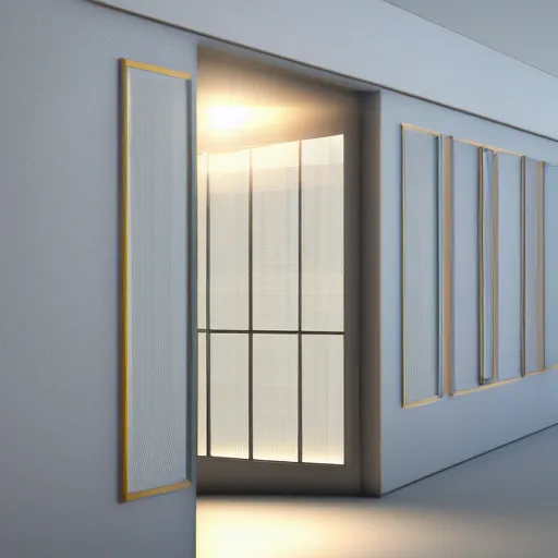 Image similar to translucent walls, raytracing, 5 5 mm