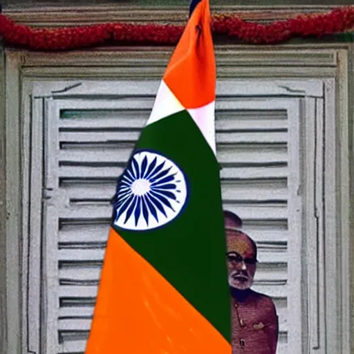 Image similar to Veer Savarkar with India 🇮🇳 Flag