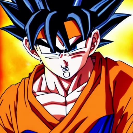 Image similar to ultra realistic portrait painting of a fusion of goku and naruto, art by akira toriyama, 4 k, dragon ball artstyle, cel shaded, highly detailed, epic lighting, full body