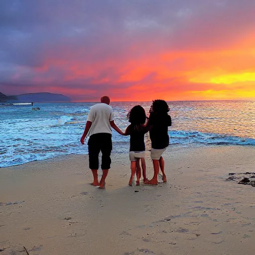 Image similar to photograph of sunset with my family in baron beach by oscar motuloh
