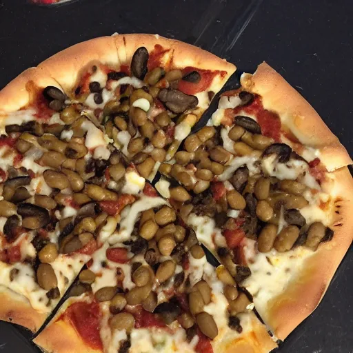 Image similar to bean pizza