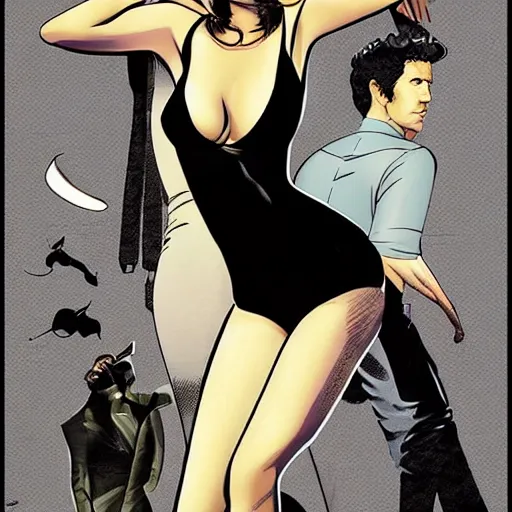 Image similar to modesty blaise art by francesco francia