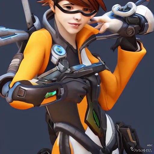 Image similar to tracer from overwatch smartphone photo