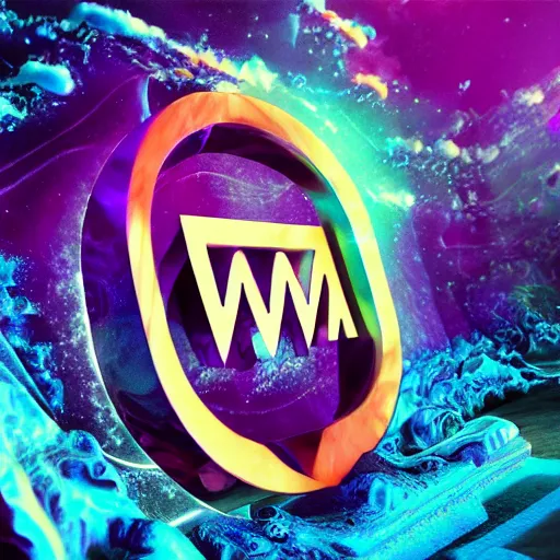 Image similar to a and w vaporwave logo, digital art, cosmic, 3 d high definition, trending on art station, photorealistic, high resolution, 8 k, octane, hyper detailed, insane details, intricate, elite, ornate, elegant trend, highly detailed and intricate, sharp focus, photography, unreal engine