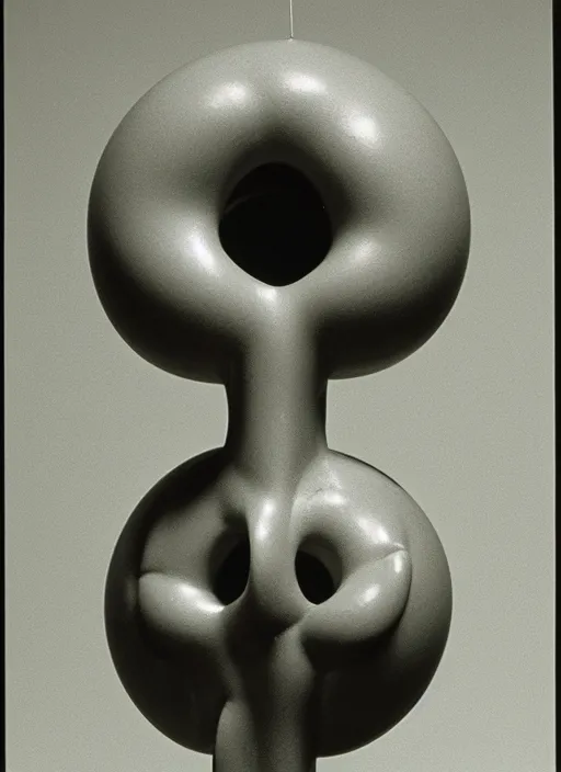 Image similar to realistic object photo of sculpture molecule model made of eyeballs, readymade, dadaism, fluxus, man ray 1 9 9 0, life magazine photo