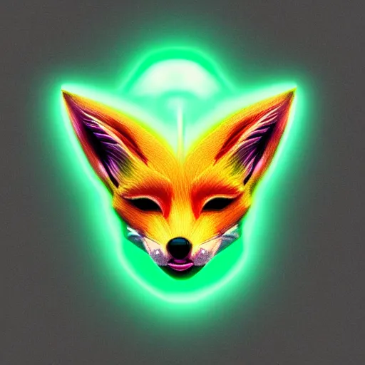 Prompt: digital lighter green fox, retrowave palette, digital world, highly detailed, electric breeze, anatomically correct vulpine, synth feel, fluffy face, ear floof, flowing fur, super realism, accurate animal imagery, 4 k digital art