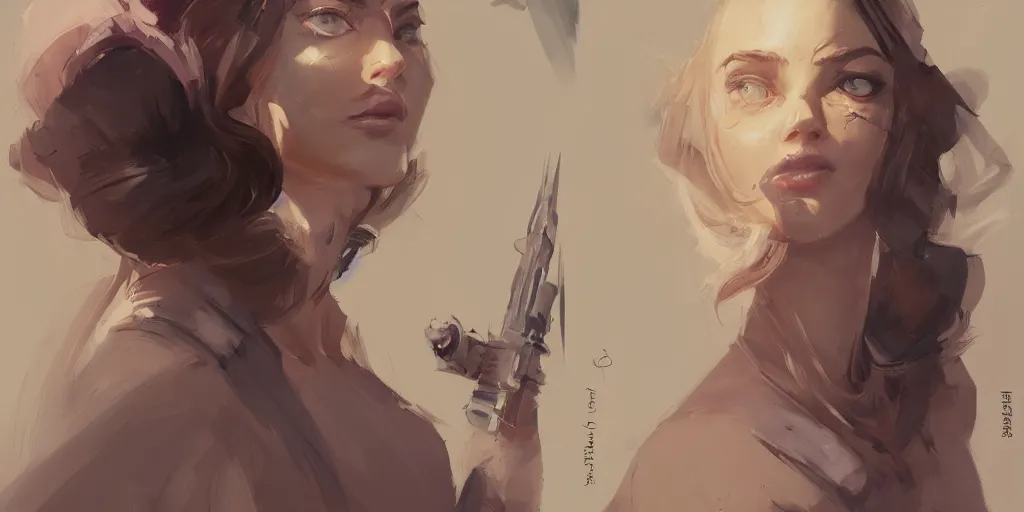 Image similar to character sheet of beautiful princess, by greg rutkowski and greg manchess, digital art, trending on artstation, highly detailed, concept art, beautiful, masterpiece, medium shot, asymmetrical, profile picture, matte painting, dynamic lighting, bold shapes, hard edges, street art, trending on artstation