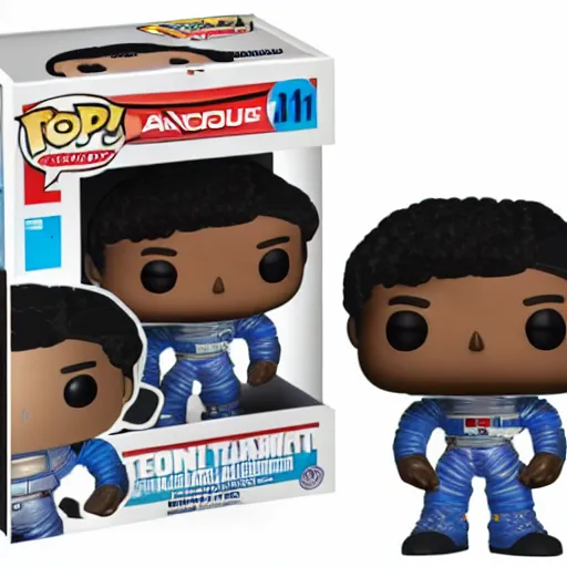 Image similar to astronaut on moon funko pop