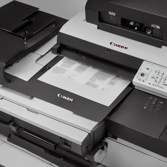 Image similar to a studio photo of the canon lbp - 8 1 0 laser printer