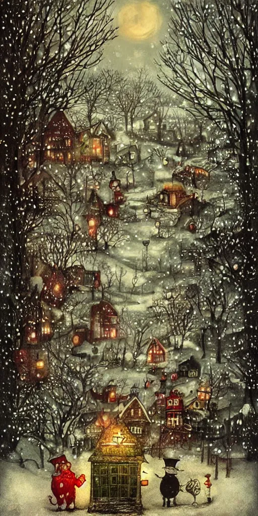 Image similar to a christmas scene by alexander jansson