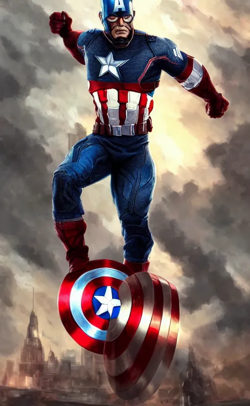 Image similar to kevin hart as captain america, dynamic lighting, photorealistic fantasy concept art, trending on art station, stunning visuals, creative, cinematic, ultra detailed