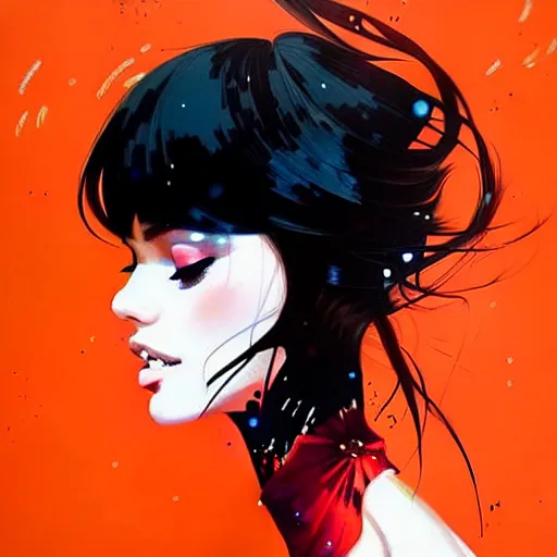 Image similar to a ultradetailed beautiful painting of a stylish woman dancing, by conrad roset, greg rutkowski and makoto shinkai, trending on artstation