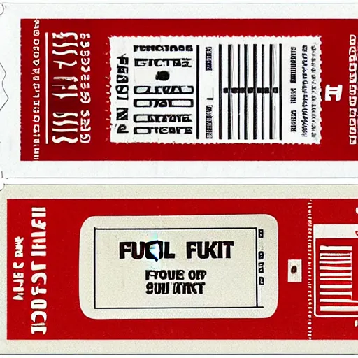 Image similar to ticket from a fuel station