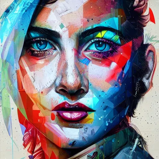 Image similar to unbelievable beautiful lady portrait by sandra chevrier, artstation, hd