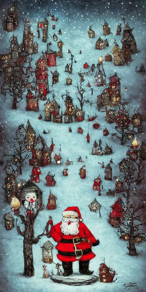 Image similar to a santa scene by alexander jansson