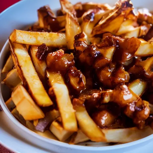 Prompt: the most delicious poutine ever, food photography, 8 k, cinematic, hyper realistic