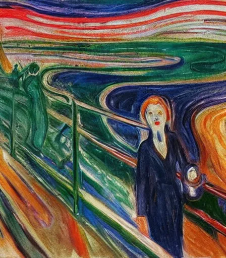 Prompt: impressive high quality high detail painting by edvard munch, hd,