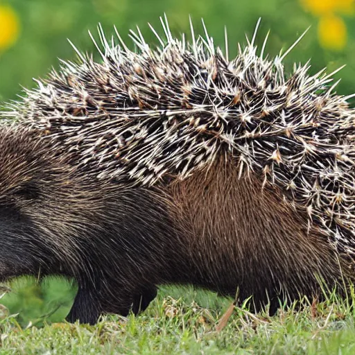 Prompt: porcupine photo