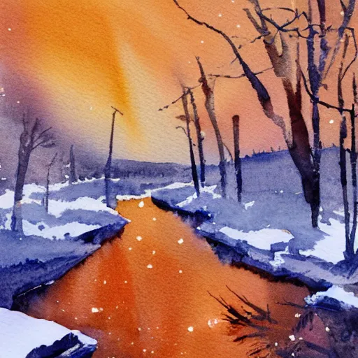 Image similar to winter watercolor