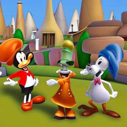 Prompt: Disney's toontown online