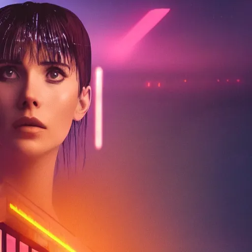 Image similar to portrait of joi from blade runner 2 0 4 9 as a giant hologram