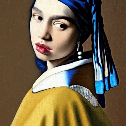 Image similar to dua lipa eating too many fries, johannes vermeer, ultra detailed, ultra realistic