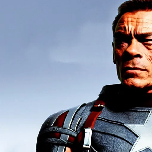 Prompt: jean claude van damme as the winter soldier