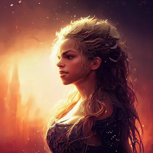 Prompt: portrait of Shakira, amazing splashscreen artwork, splash art, head slightly tilted, natural light, elegant, intricate, fantasy, atmospheric lighting, cinematic, matte painting, by Greg rutkowski