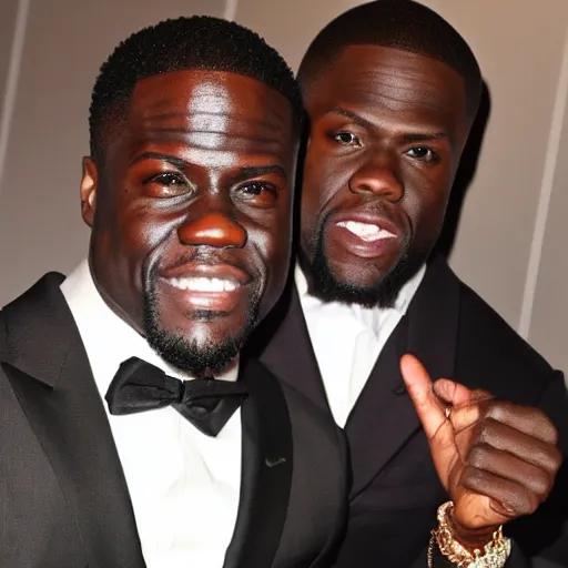 Image similar to kevin hart has dinner with kevin hart and kevin hart