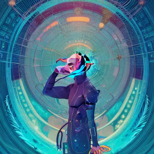 Image similar to a beautiful hyperdetailed character design 4 k wallpaper illustration of a cute dolphin, victo ngai cyberpunk style, from china, style of studio ghibli, makoto shinkai, raphael lacoste, louis comfort tiffany, artgerm, james jean, ross tran, chinese style