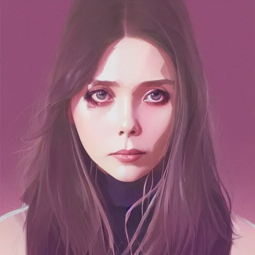 Prompt: elizabeth olsen portrait as manga girl, realistic shaded perfect face, fine details. anime. realistic shaded lighting poster by ilya kuvshinov katsuhiro otomo ghost - in - the - shell, magali villeneuve, artgerm, jeremy lipkin and michael garmash and rob rey