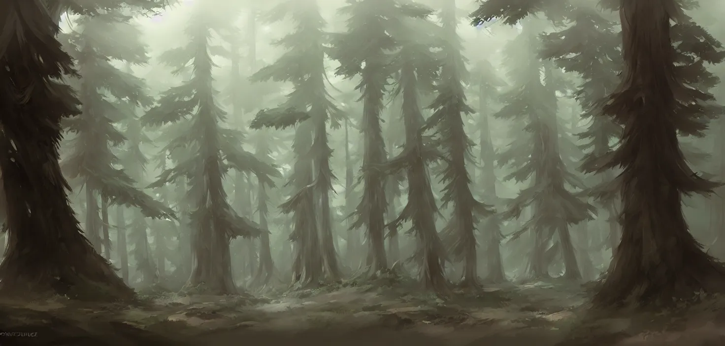 Image similar to dark forest by cushart krenz