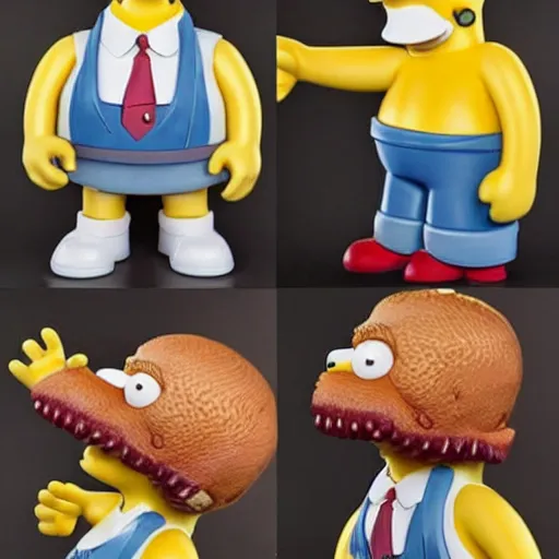 Image similar to Homer Simpson is Stranger Things as 11, photorealistic, model show, dark mysterious