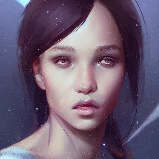 Image similar to “ portrait of zoe isabella kravitz by greg rutkowski, young, attractive, highly detailed portrait, scifi, digital painting, artstation, concept art, smooth, sharp foccus ilustration, artstation hq ”