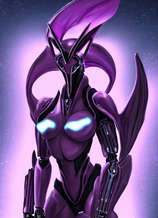 Prompt: cinematic goddess body shot, galactic sized beautiful stunning hot anthropomorphic robot mecha female dragon, sleek dragon head, metal ears, led purple eyes, smooth fuschia skin, nebula size, smooth silver armor, in space, epic proportions, macro epic size, epic scale, furry art, dragon art, giantess art, warframe fanart, furaffinity, octane