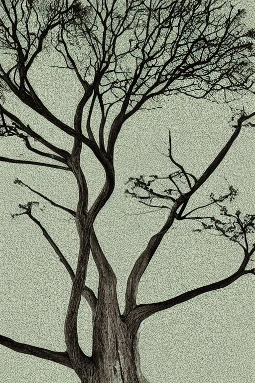 Image similar to minimalist boho style art of a tree