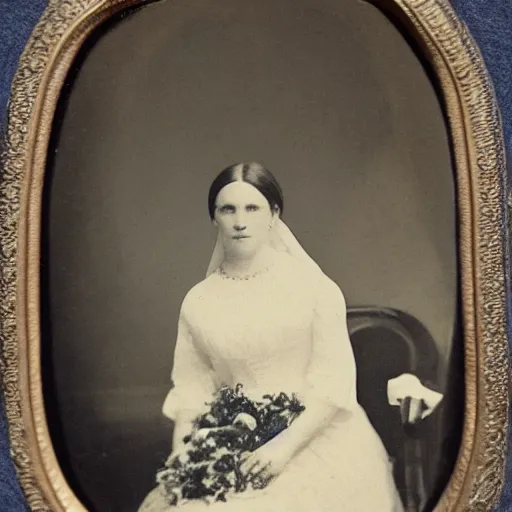 Image similar to photograph of a ghost in a 1 8 0 0 s family portrait, historical photograph